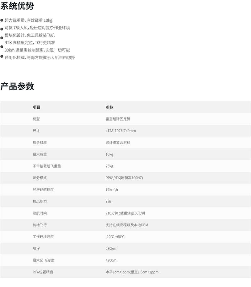南方智航SF4200無(wú)人機(jī)